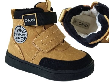 Buty zimowe na rzepy, ocieplane r.27 CAMEL P5-219