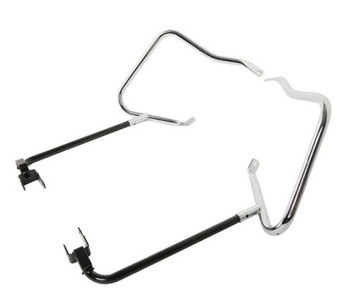 Gmol tylny prawy + lewy Harley Davidson Touring FLH 09-23 chrom / czarny