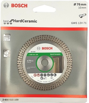 Алмазный диск BOSCH 76 для керамогранита GWS12V-76