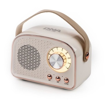 BEZPRZEWODOWY GŁOŚNIK BLUETOOTH USB MP3 AUX BIAŁY RETRO DNA RR1