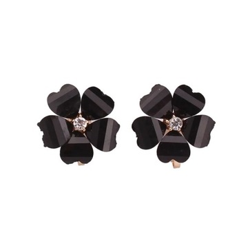 WENHQ Korean Flower Shape Clip on Earrings Without Pierced for Women Fashio
