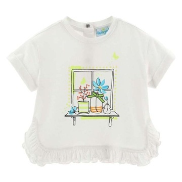 MISS ORIGINAL BIAŁA BLUZKA PRINT (6-9M)