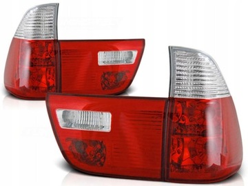 BMW X5 E53 99-06 SVĚTLA ZADNÍ CLEAR ČERVENÁ RED WHITE TUNING