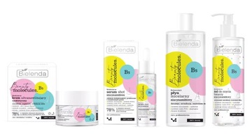 BIELENDA MOLECULES ZESTAW NIACYNAMIDOWY KREM50/SERUM30/ MICELARNY500/ŻEL195