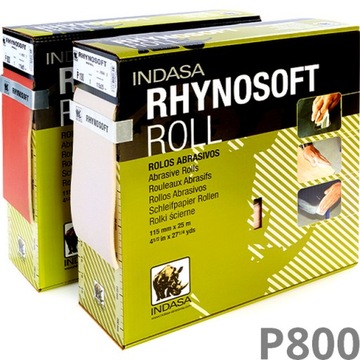 Papier ścierny na gąbce INDASA Rhynosoft Roll P800