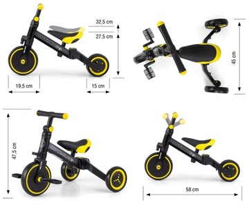 Велосипед MILLY MALLY 3в1 ОПТИМУС черный