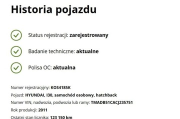 Hyundai i30 I CW Facelifting 1.4 DOHC 109KM 2011 Hyundai i30 Bezwypadkowy, Kredytowanie, Oryginalny przebieg, gw.12m gethelp, zdjęcie 34