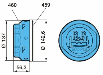 KOŁPAK PIASTY BPW ECO PLUS 2 FI 137 0521225780 OE