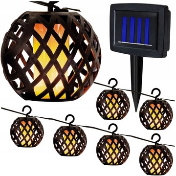 LAMPA SOLARNA LED OGRODOWE ZEWNĘTRZNA BALKON 8 SZT