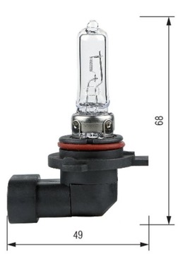 ŻARÓWKA 12V 55W HIR2 9012 PX22d BOSMA 1 sztuka