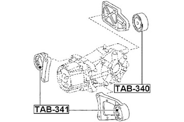 ПОДУШКА ЗАДНЕГО ДИФФЕРЕНЦИАЛА FEBEST TOYOTA RAV4