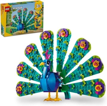 LEGO 31157 Creator 3w1 Egzotyczny paw motyl ważka