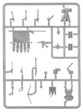 Bretonnian Peasant Bowmen (24 modele) - wypraska