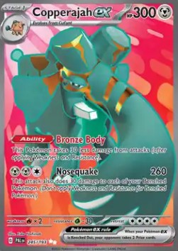 Oryginalna Karta Pokemon Paldea Evolved - Copperajah ex PAL 245