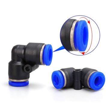 Автоматический пневматический коленчатый разъем 90 градусов, 8 мм