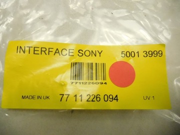 Интерфейс радиоуправления Sony Renault 7711226094