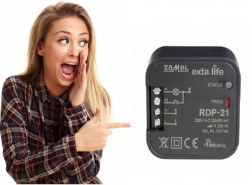 RADIOWY ŚCIEMNIACZDO ŚWIATŁA 230V NA PILOT ZAMEL