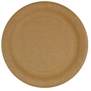 TALERZYKI PAPIEROWE talerze BIO EKO 18cm 100szt