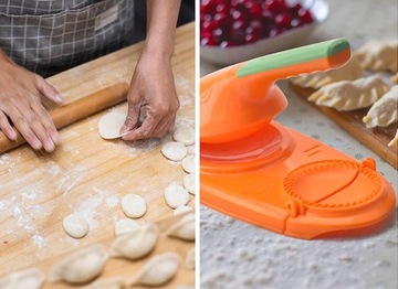 MASZYNKA FORMA DO LEPIENIA PIEROGÓW PIEROGARKA 2w1