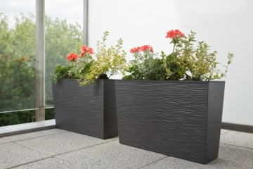 Подставка для цветов Verbena Chisel Lamel - Белый Кремовый Мокко Графит Черный + вставка