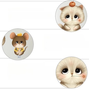 NAKLEJKI NA DESKĘ TOALETOWĄ NAKLEJKI NA ŚCIANĘ KOT POKRYWA 2 ARKUSZE