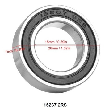 Подшипник ступичный 15267 2RS, 26х15х7.