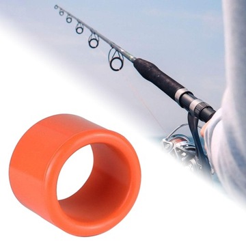 Ochraniacz wkładki do stojaka na tyczkę Wytrzymały przenośny do wędki do łodzi pomarańczowy