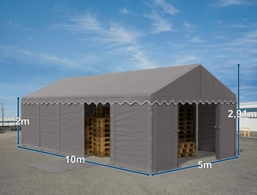 Ручная палатка 5x10 складской гаражный зал дома
