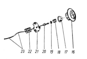 FSO WARSZAWA кнопка на руль M20 203 223 комплект