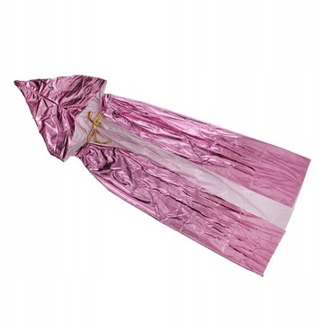 Блестящая металлизированная накидка с капюшоном