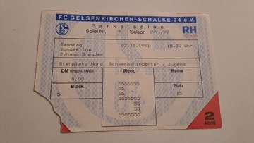 SCHALKE 04 - DYNAMO DRESDEN 02-11-1991