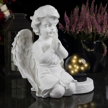 БОЛЬШАЯ СВЕЧА, ГИПСОВАЯ ФИГУРКА гробницы, СВЕТОДИОДНАЯ СОЛНЕЧНАЯ ЛАМПА