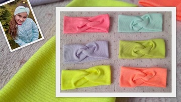 OPASKA WIOSENNA neon MIĘTOWA prążek PL PRODUKCJA