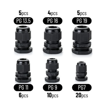 КАБЕЛЬНЫЙ ВВОД КАБЕЛЬНЫЙ ВВОД 3-16мм IP68 ВОДОНЕПРОНИЦАЕМЫЕ РАЗЪЕМЫ 50 ШТ.