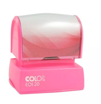 PIECZĄTKA COLOP EOS 20 BIURKOWA FIRMOWA RÓŻOWA OPRAWKA