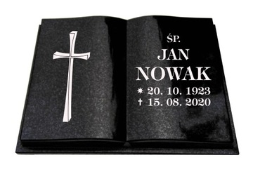 ЧЕРНАЯ КНИГА Гранитная надгробная доска 40х30 с ГРАВИРОВКОЙ