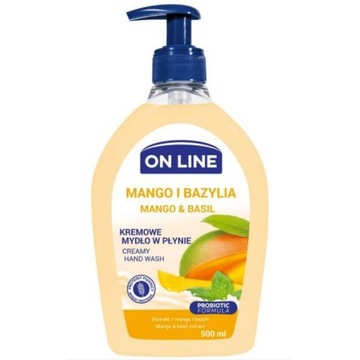 On Line mydło kremowe Mango i Bazylia 500ml