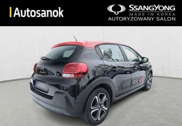 Citroen C3 III Hatchback Facelifting 1.2 PureTech 83KM 2021 Citroen C3 Citroen C3 Zadbany Czerwony Czarny AndroidAuto Klima, zdjęcie 4