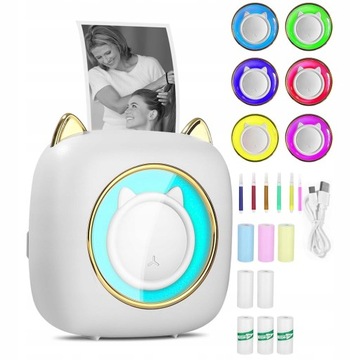 Мини-портативный термопринтер C23 BT LED со светодиодной подсветкой