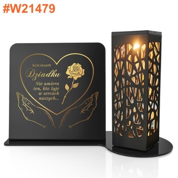 Солнечная светодиодная свеча с персонализацией на могилу Матери, Папы, Бабушки, Дедушки, МЕТАЛЛ.