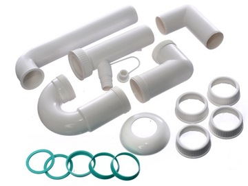 НАСТЕННЫЙ НАСТЕННЫЙ СИФОН ПОЛУСИФОН ДЛЯ УМЫВАЛЬНИКА, БЕЛЫЙ