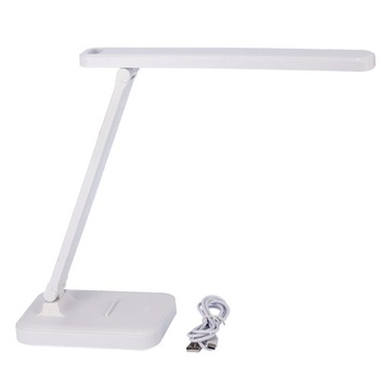 SMUKEE Lampka biurkowa LED ładowana USB Z RUCHOMYM RAMIENIEM BIAŁE ŚWIATŁO