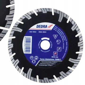 DEDRA TARCZA DIAMENTOWA TURBO-T 250MM H1198E