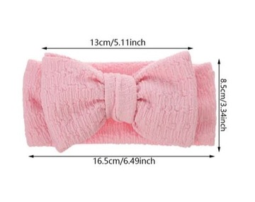 НАБОР ИЗ 2-Х ШИРОКИХ ПОВЯЗОК ДЛЯ ДЕВОЧКИ, БАНТ, крещение, годик