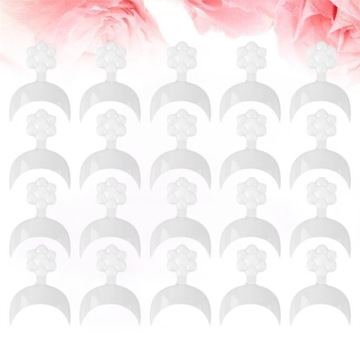 Белые кончики ногтей, искусственные французские искусственные ногти