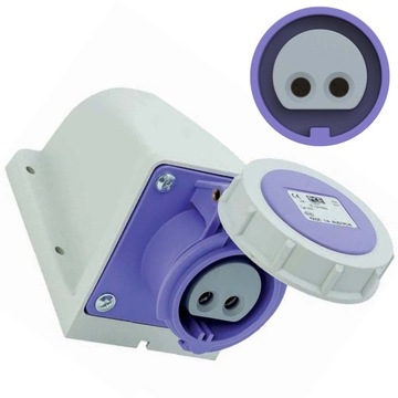 Gniazdo stałe niklowane 24V 16A 2P IP67 1622V PCE
