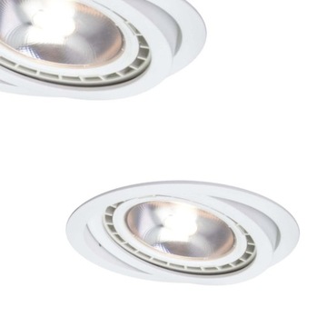 Light Prestige Oczko podtynkowe białe ruchome Nero