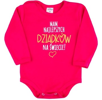 Body długi rękaw MAM NAJLEPSZYCH DZIADKÓW - 68