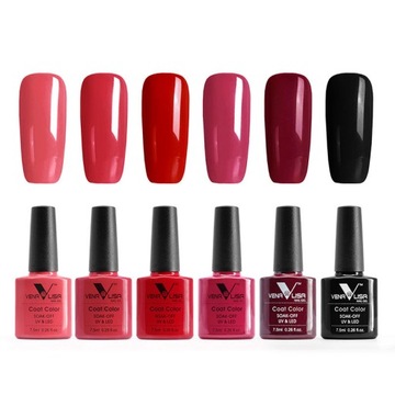 6pcs VENALISA lakier hybrydowy zestaw 7.5ml