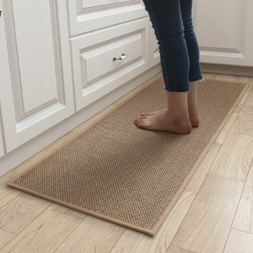 lniany Dywan do Kuchni Antypoślizgowe Zmywalny 50*80
